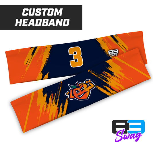 Headband - Peach Clobbers Baseball