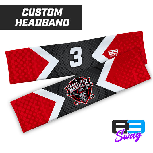 CUSTOM - Sports Headband - Casco Bay Rebels Hockey