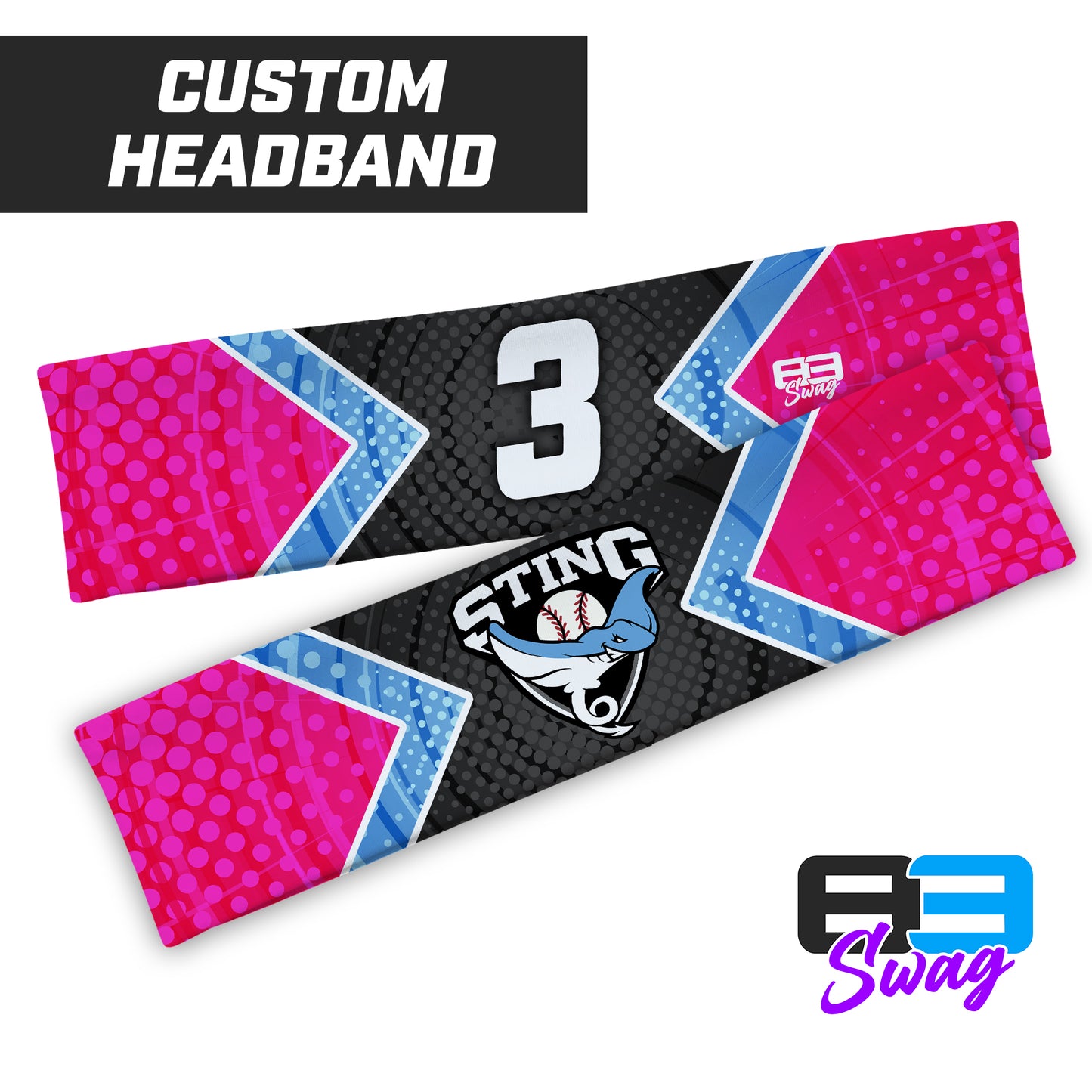 CUSTOM - Sports Headband - Southwest Sting Baseball