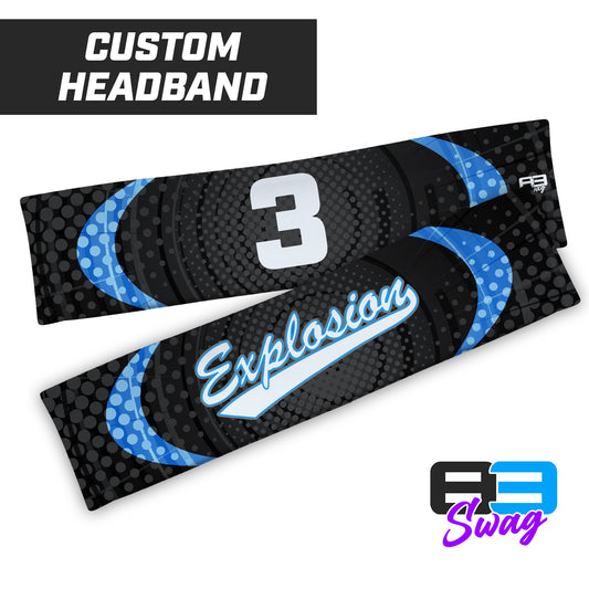 CUSTOM - Sports Headband - Explosion Softball