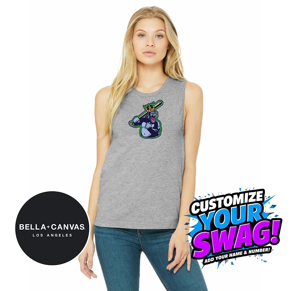 Bella + Canvas B6003 Women's Jersey Muscle Tank - OBP Gorilla Kings