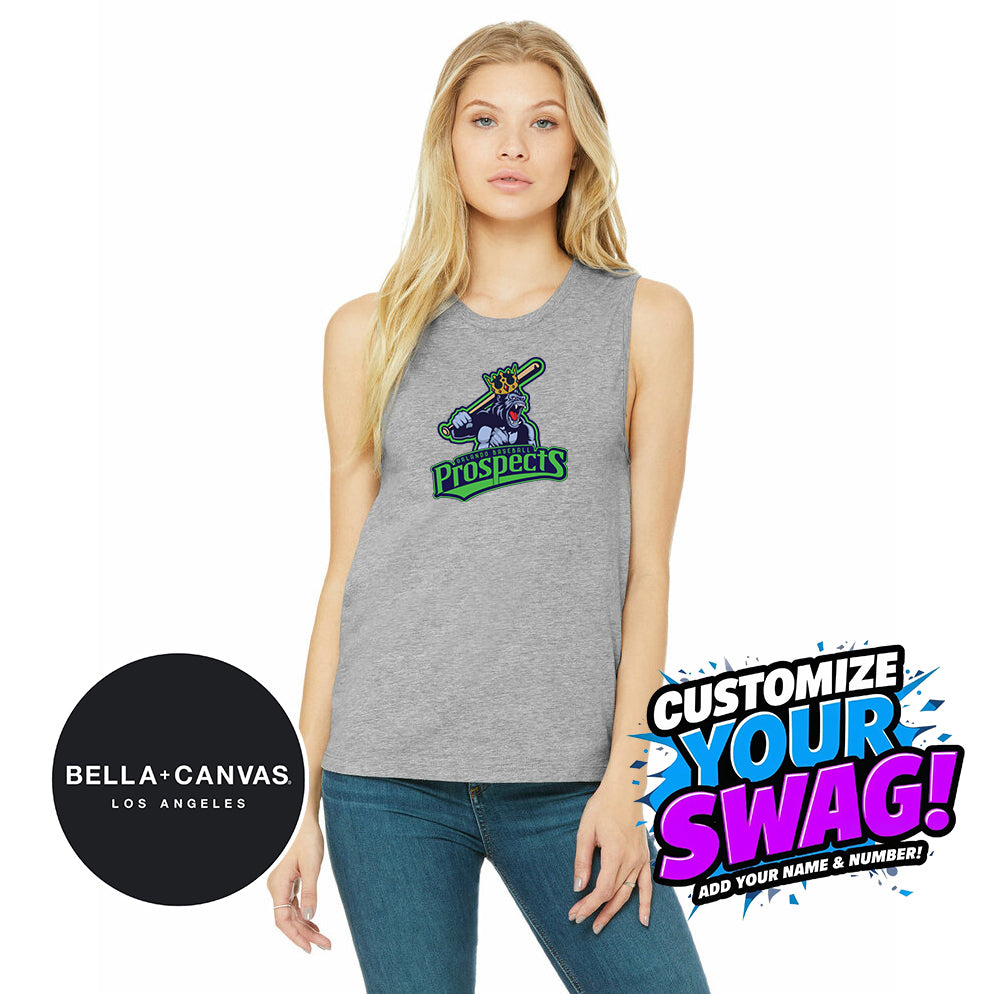 Bella + Canvas B6003 Women's Jersey Muscle Tank - OBP Gorilla Kings