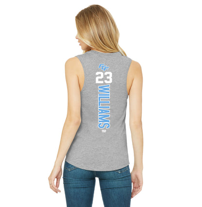 Bella + Canvas B6003 Women's Jersey Muscle Tank - FCF Flight Baseball Blue