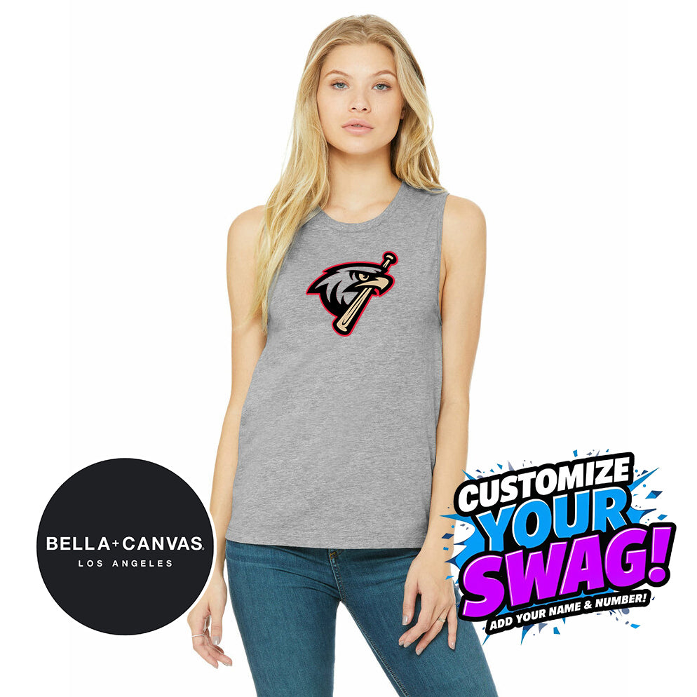 Bella + Canvas B6003 Women's Jersey Muscle Tank - MSA Redtails Baseball