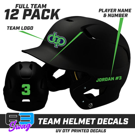 Helmet Decal Set (12 Pack) - Orlando Baseball Prospects - OBP