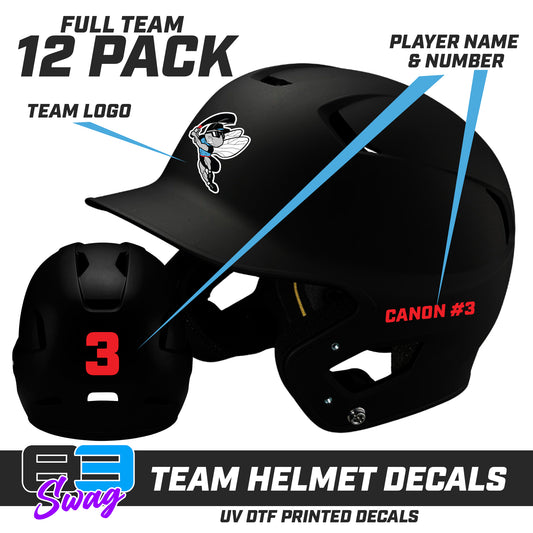Helmet Decal Set (12 Pack) - NBC Gnats Baseball