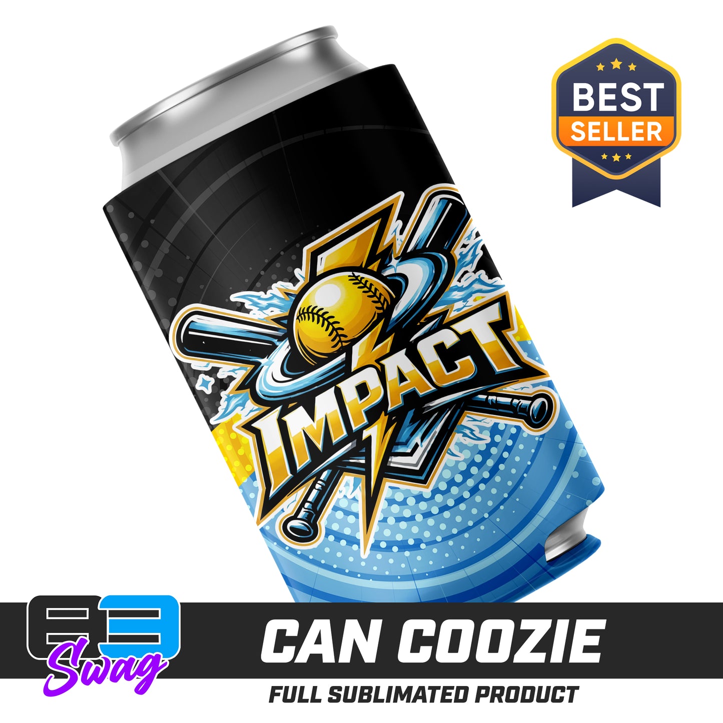 CUSTOM - Can Coozie - Impact Softball - Massachusetts