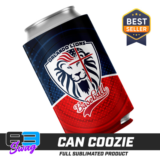 CUSTOM - Can Coozie - Orlando Lions Baseball