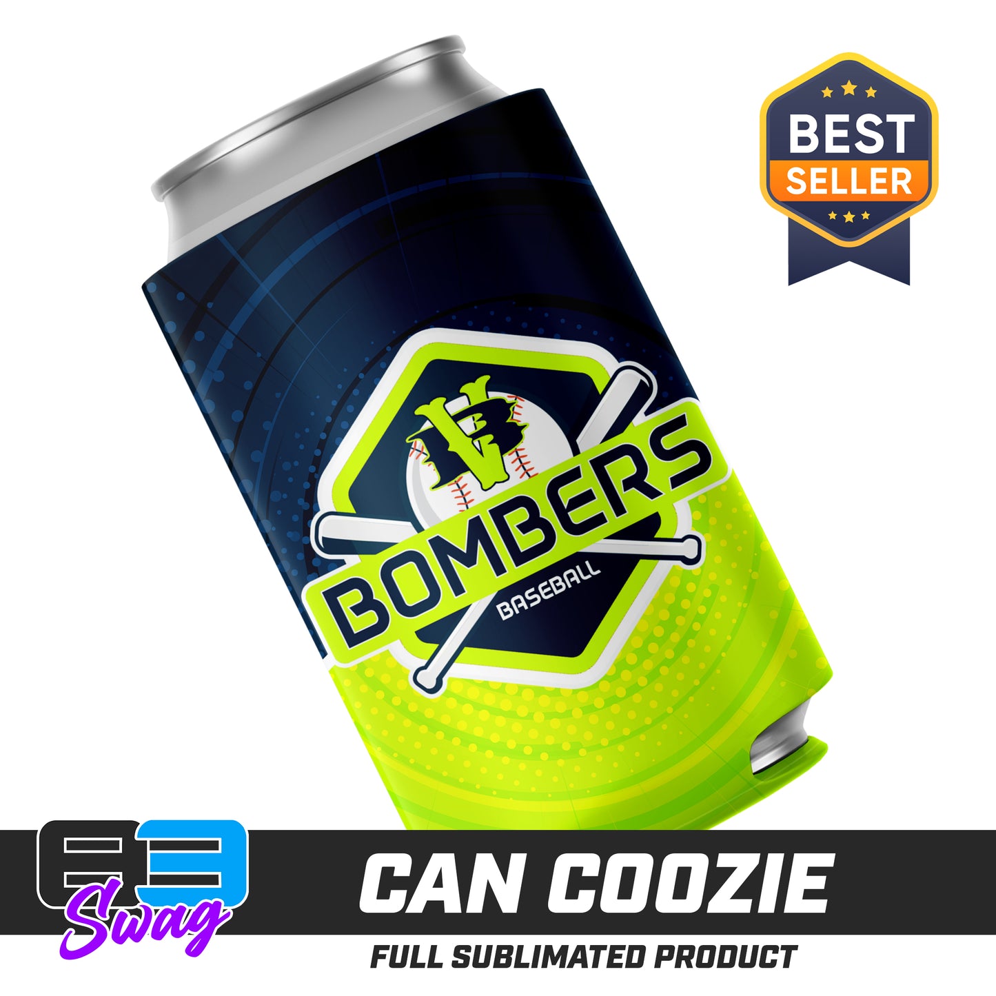 CUSTOM - Can Coozie - VB Bombers Baseball
