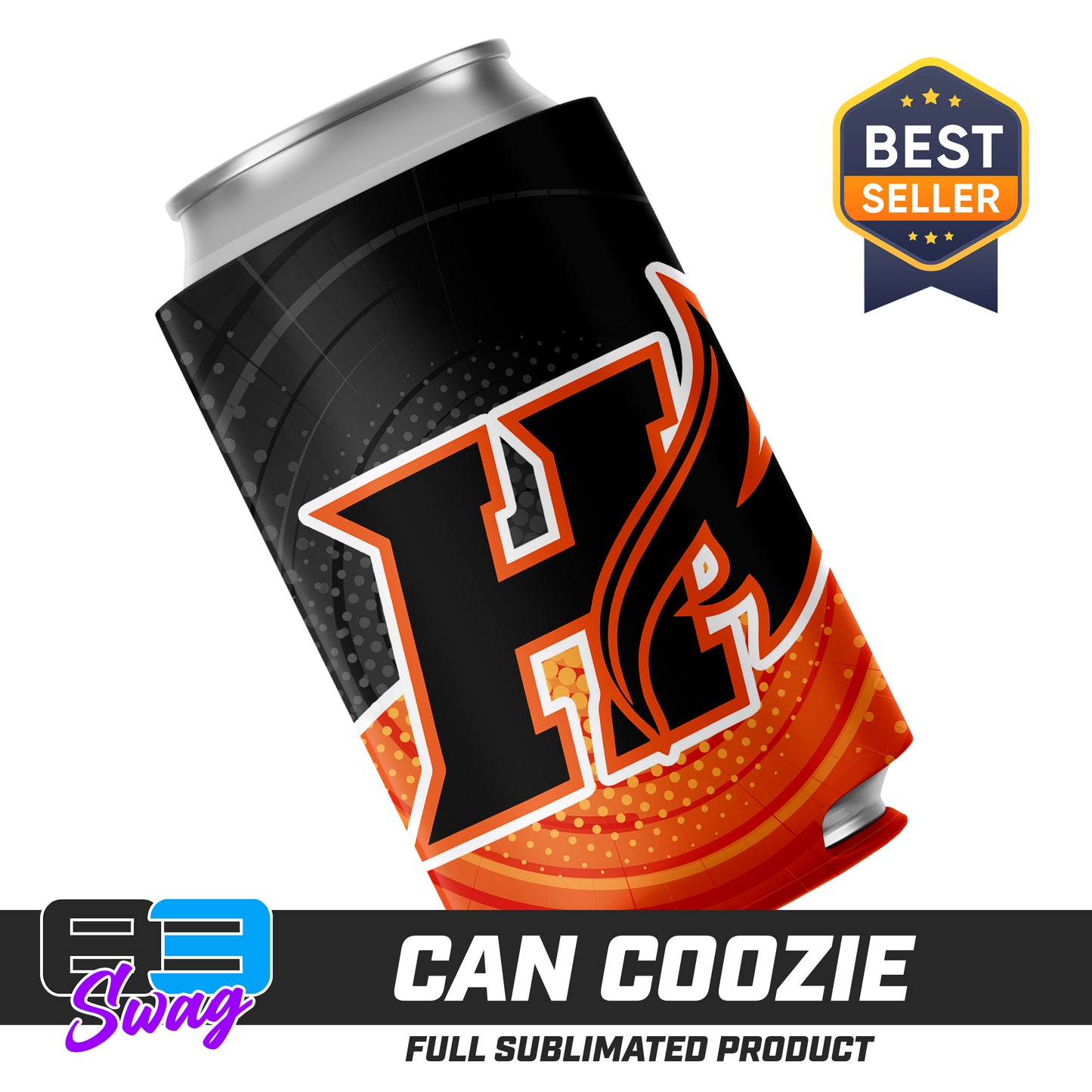 CUSTOM - Can Coozie - Harrisburg Heat Softball