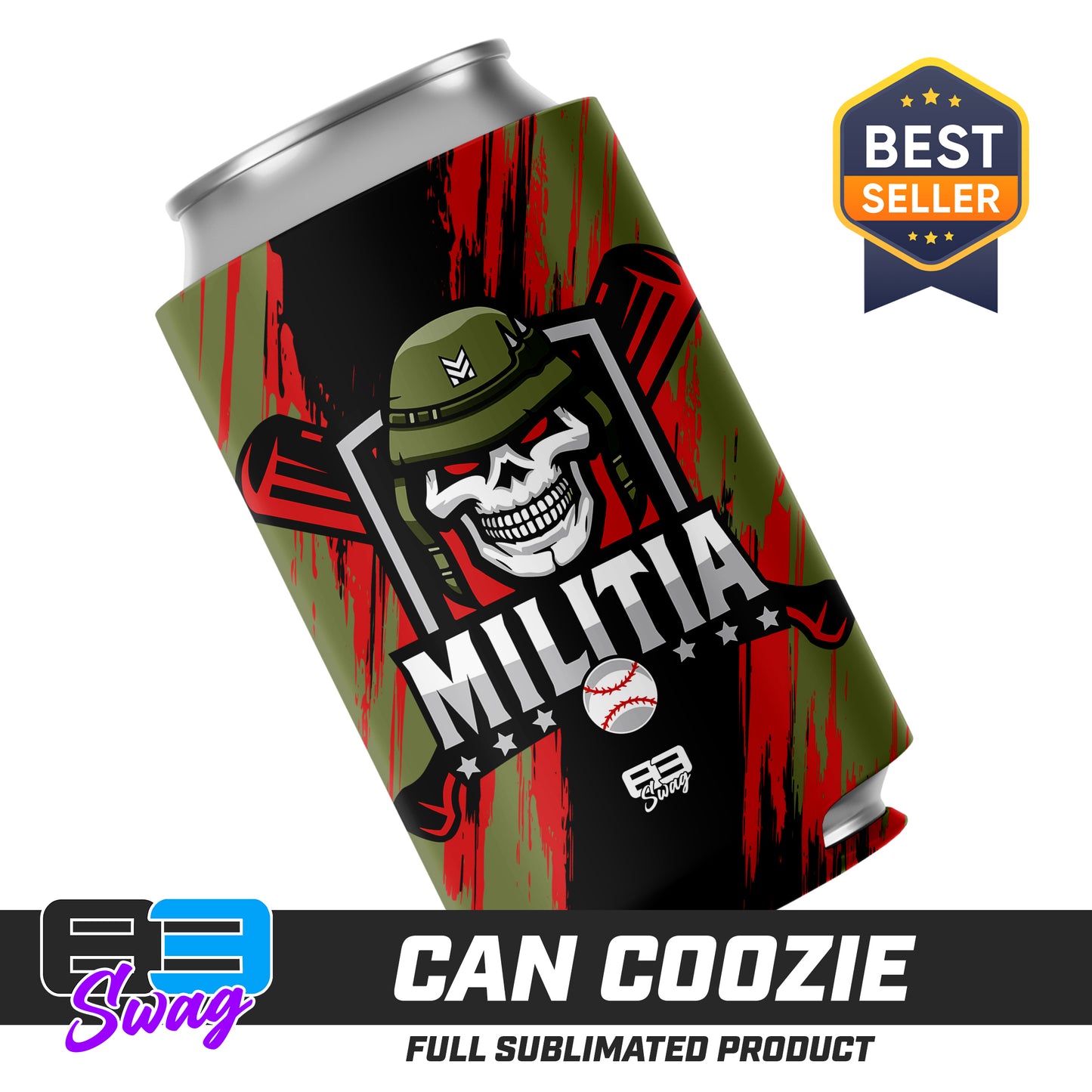 Can Coozie - Militia Baseball