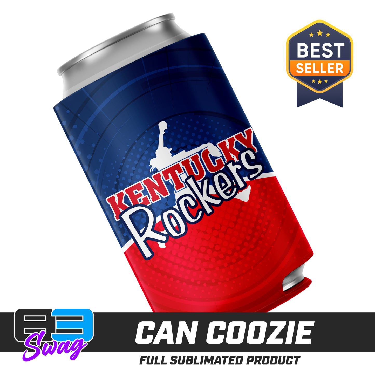 CUSTOM - Can Coozie - KY Rockers Softball