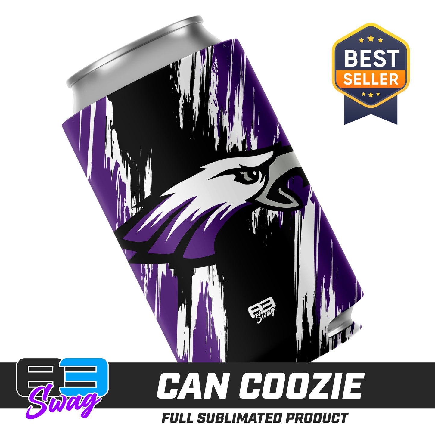 Can Coozie - Bellmawr Purple Eagles