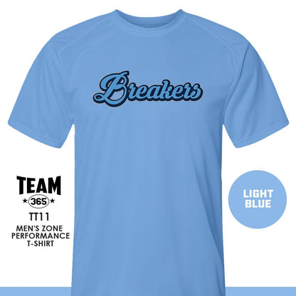 BREAKERS Softball - LOGO 3 - Crew - Performance T-Shirt