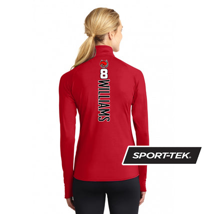 Sport-Tek Women's Sport-Wick Stretch 1-2-Zip Pullover - Stillwater Hockey