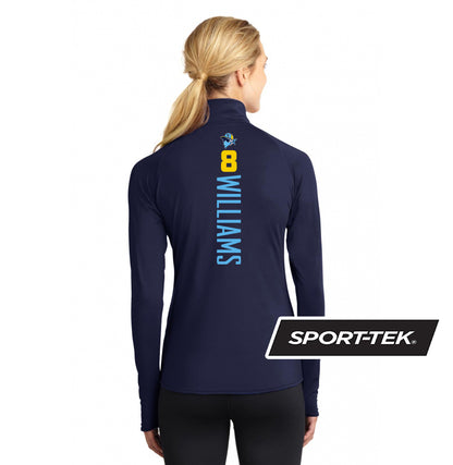 Sport-Tek Women's Sport-Wick Stretch 1-2-Zip Pullover - Bold City Bandits Baseball