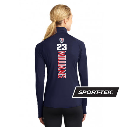 Sport-Tek Women's Sport-Wick Stretch 1-2-Zip Pullover - Orlando Lions Baseball