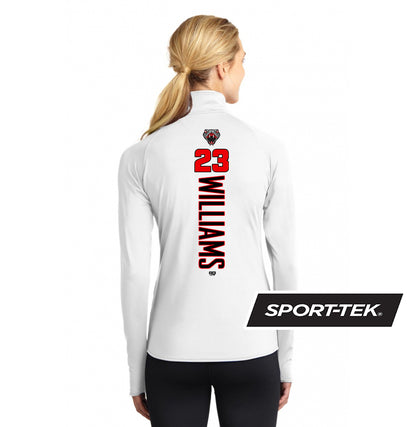 Sport-Tek Women's Sport-Wick Stretch 1-2-Zip Pullover - Black Creek Cottonmouths