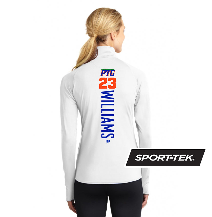Sport-Tek Women's Sport-Wick Stretch 1-2-Zip Pullover - Palatka TailGators Baseball
