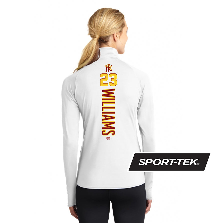Sport-Tek Women's Sport-Wick Stretch 1-2-Zip Pullover - North Florida Tribe
