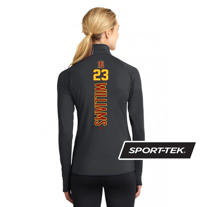 Sport-Tek Women's Sport-Wick Stretch 1-2-Zip Pullover - North Florida Tribe