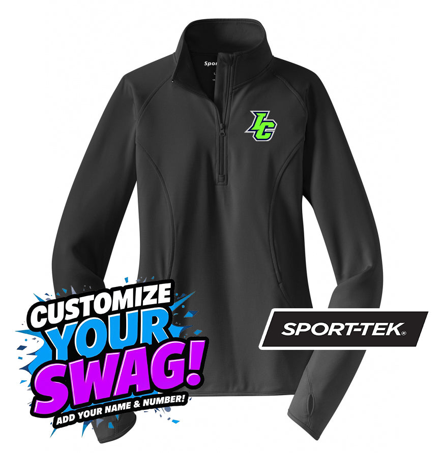 Sport-Tek Women's Sport-Wick Stretch 1-2-Zip Pullover - Indy Clutch Baseball