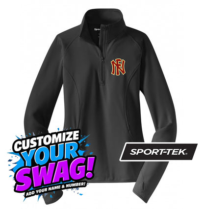 Sport-Tek Women's Sport-Wick Stretch 1-2-Zip Pullover - North Florida Tribe