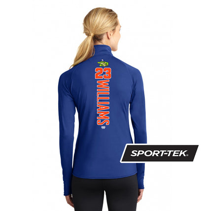 Sport-Tek Women's Sport-Wick Stretch 1-2-Zip Pullover - Palatka TailGators Baseball