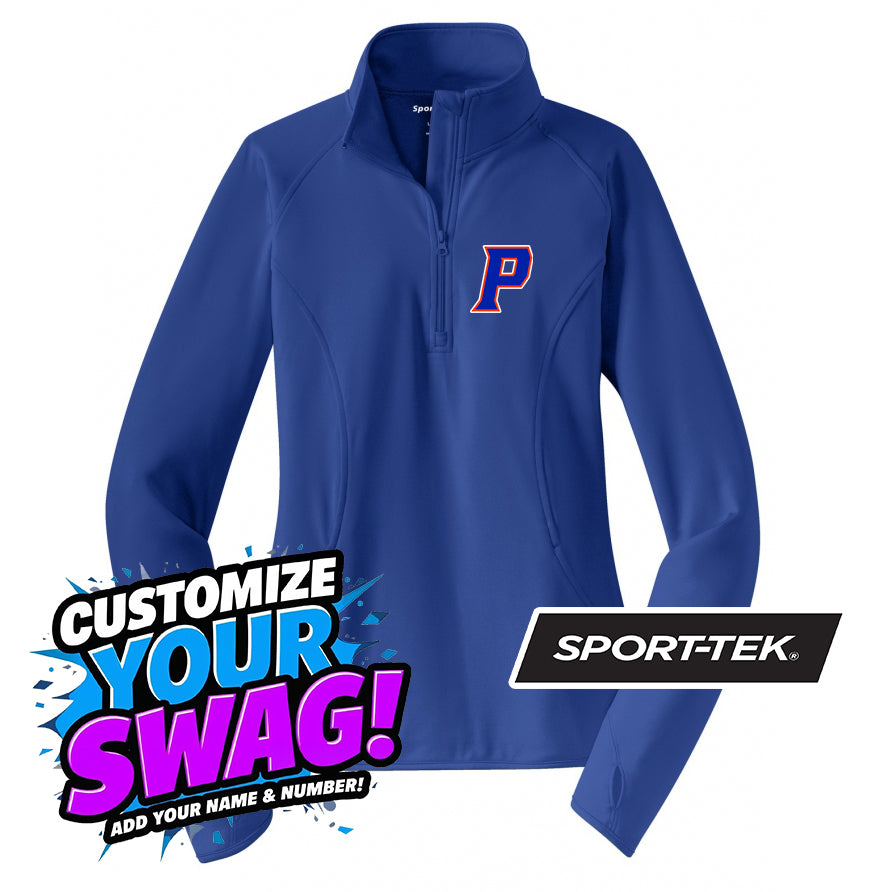 Sport-Tek Women's Sport-Wick Stretch 1-2-Zip Pullover - Palatka TailGators Baseball