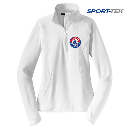 Sport-Tek Women's Sport-Wick Stretch 1-2-Zip Pullover - Talkin Baseball