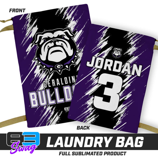 28"x36" Laundry Bag - Geraldine Bulldogs Football