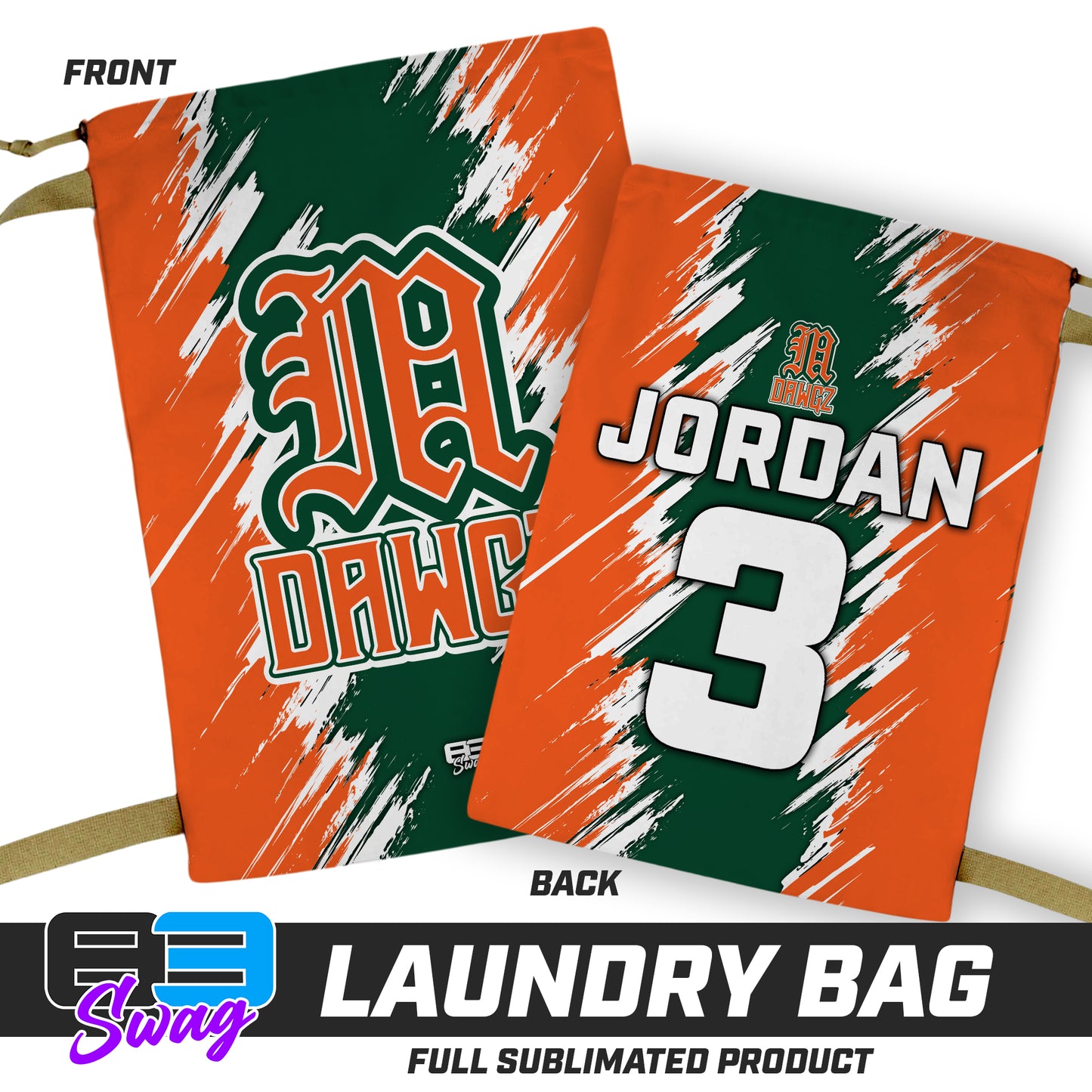 28"x36" Laundry Bag - Miami Metro Dawgz