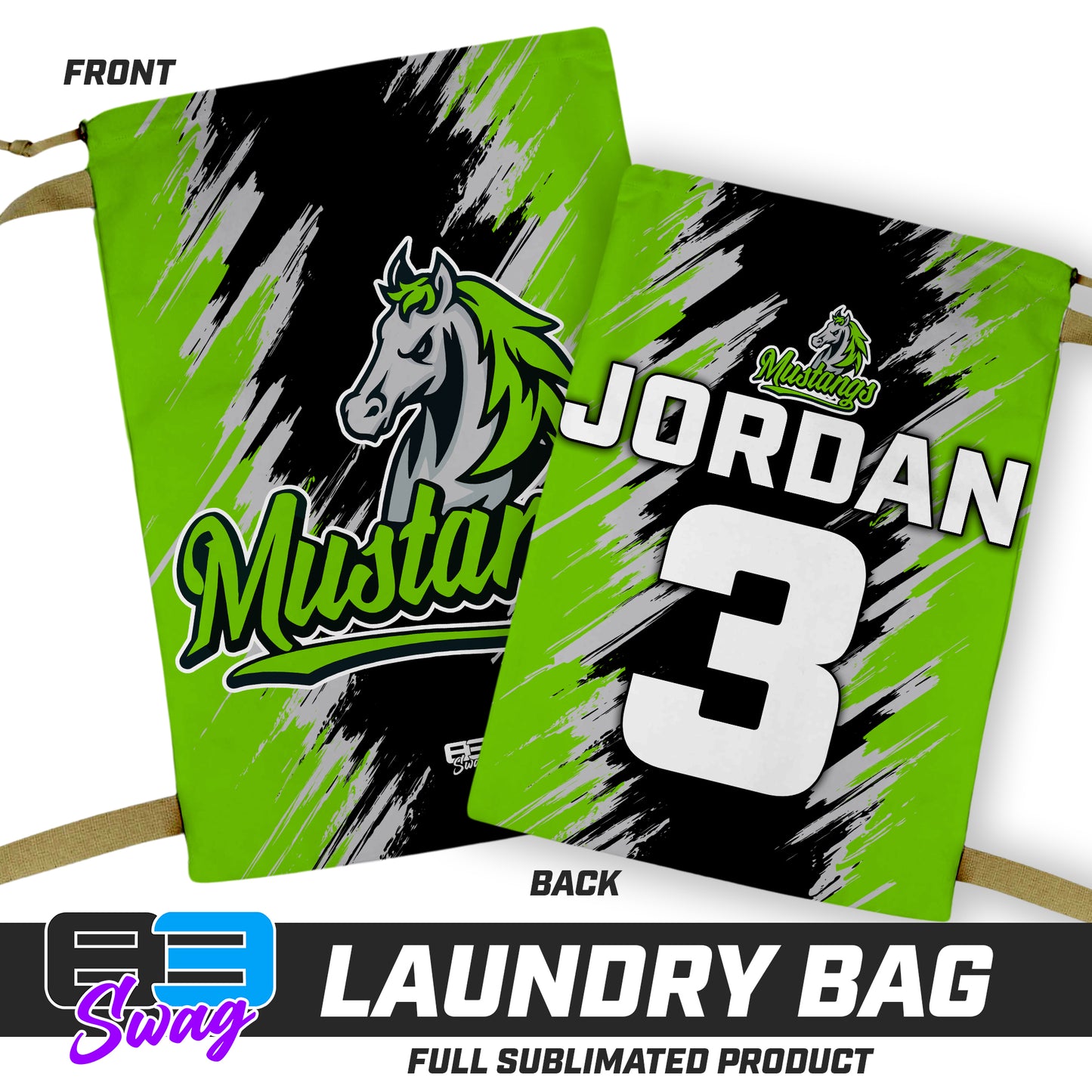 28"x36" Laundry Bag - Mustangs