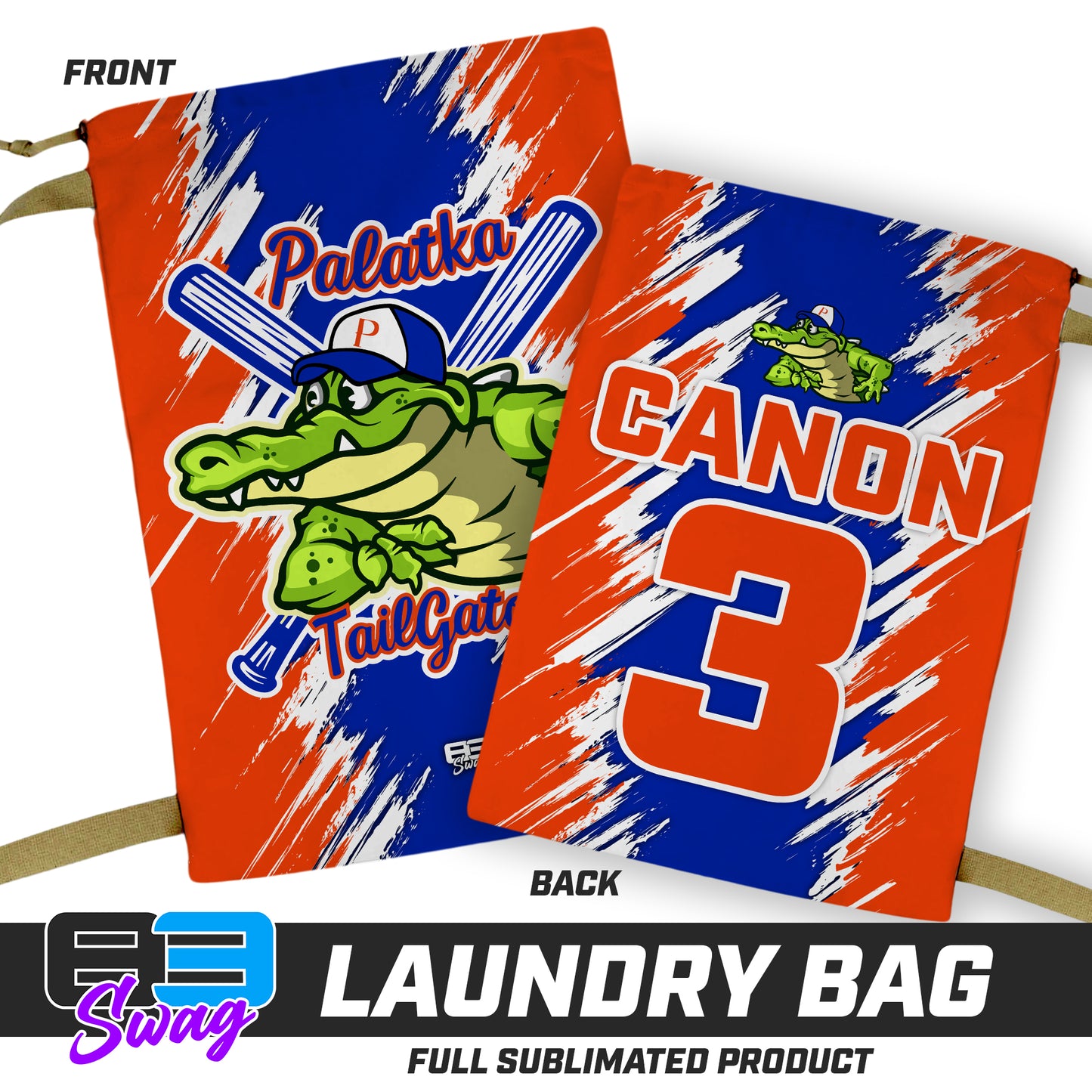 28"x36" Laundry Bag - Palatka TailGators Baseball - 2024 FALL EDITION