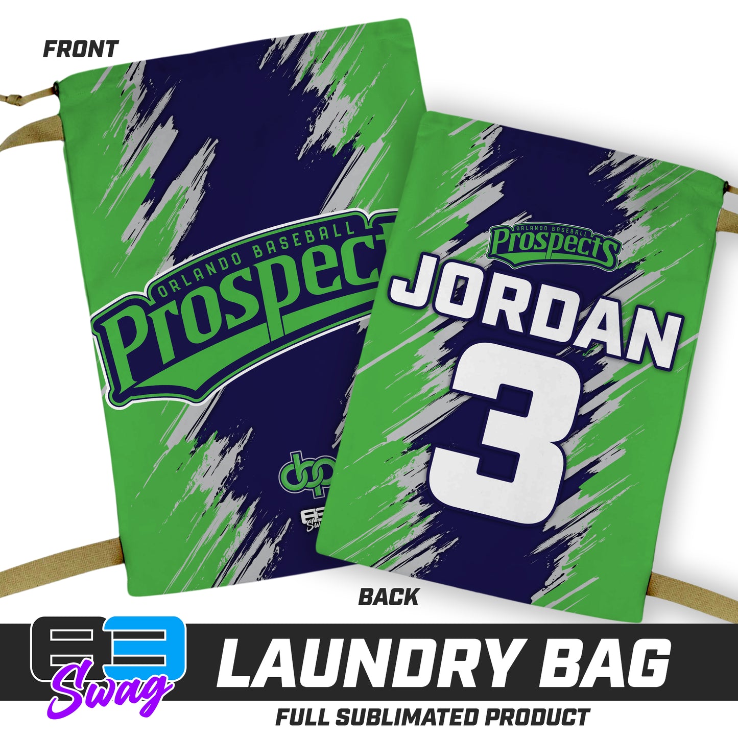 28"x36" Laundry Bag - Orlando Baseball Prospects - OBP