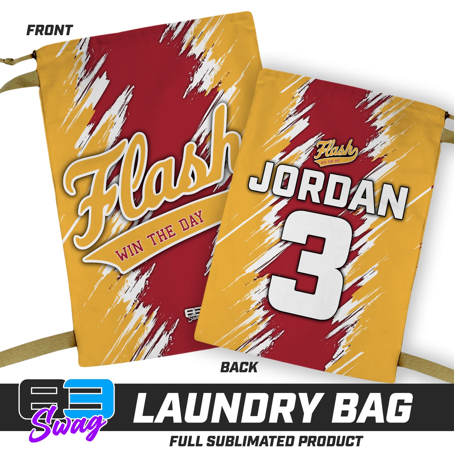 28"x36" Laundry Bag - Flash Baseball