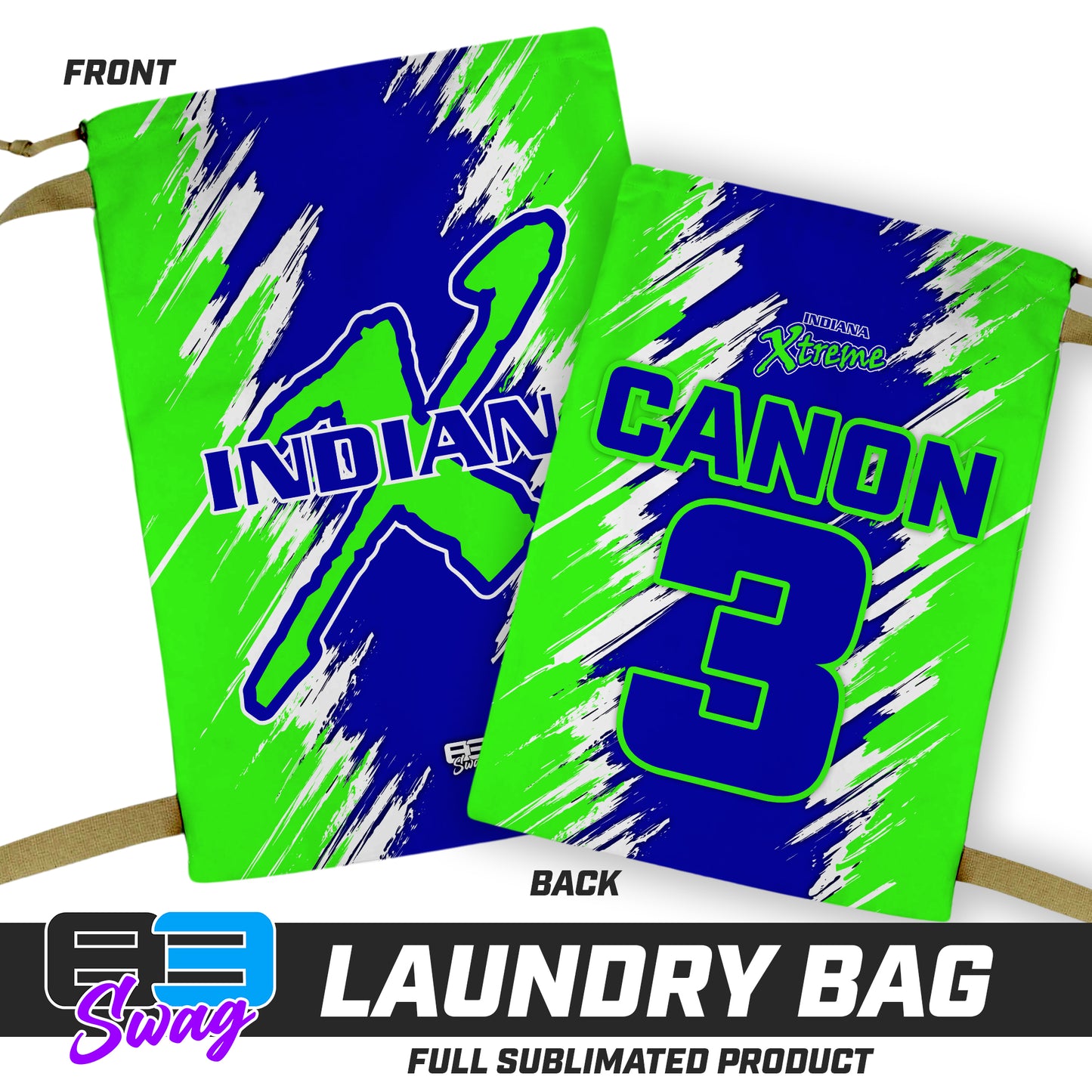 28"x36" Laundry Bag - Indiana Xtreme Softball