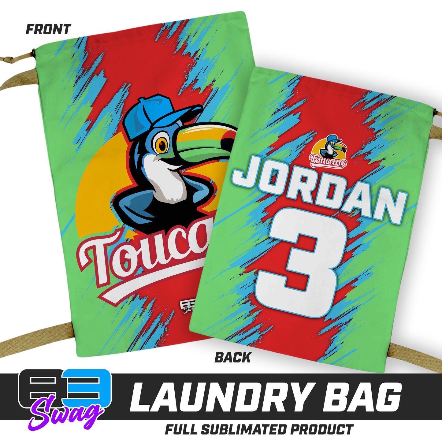 28"x36" Laundry Bag - Toucans Baseball LV