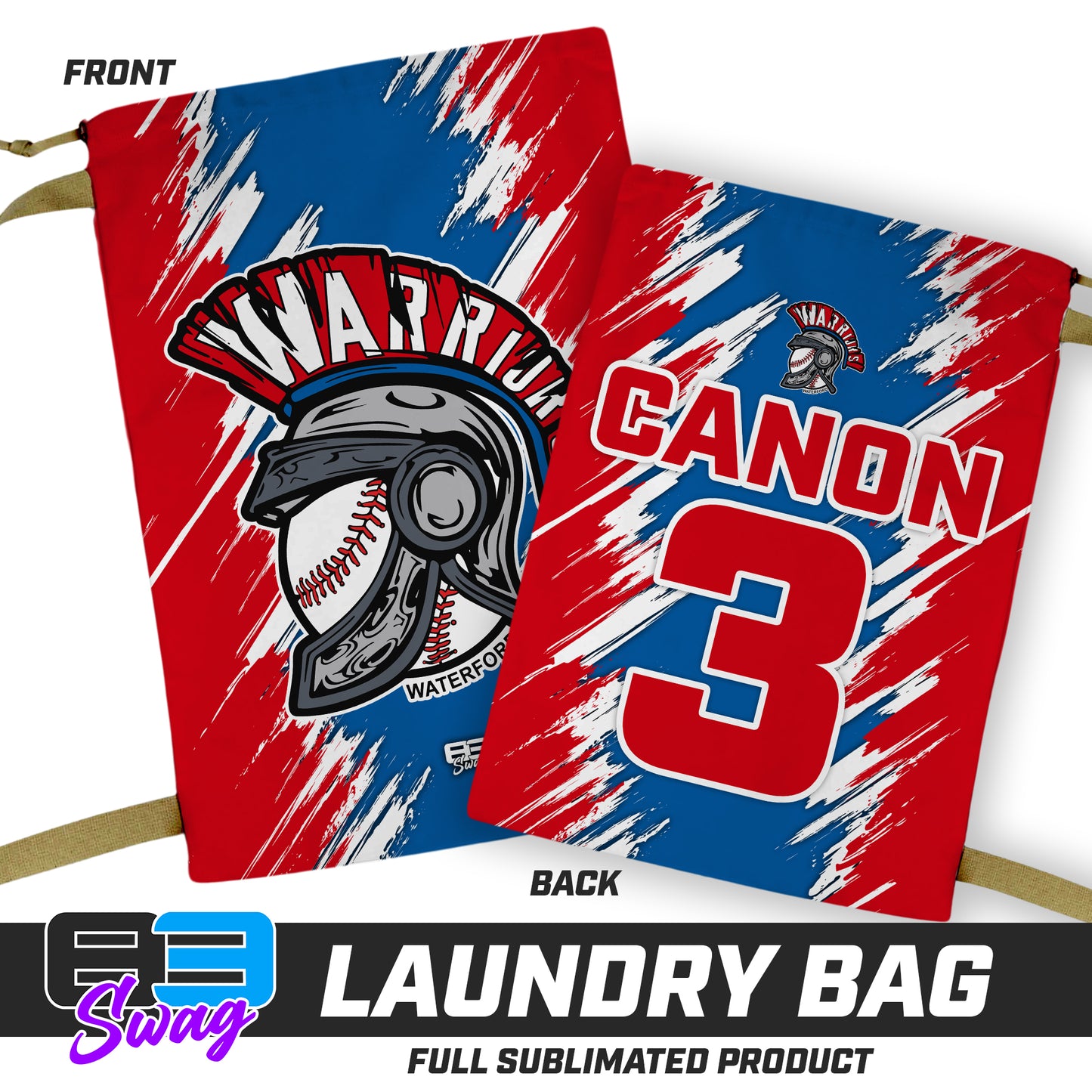 28"x36" Laundry Bag - Waterford Warriors - 2024 Fall Edition