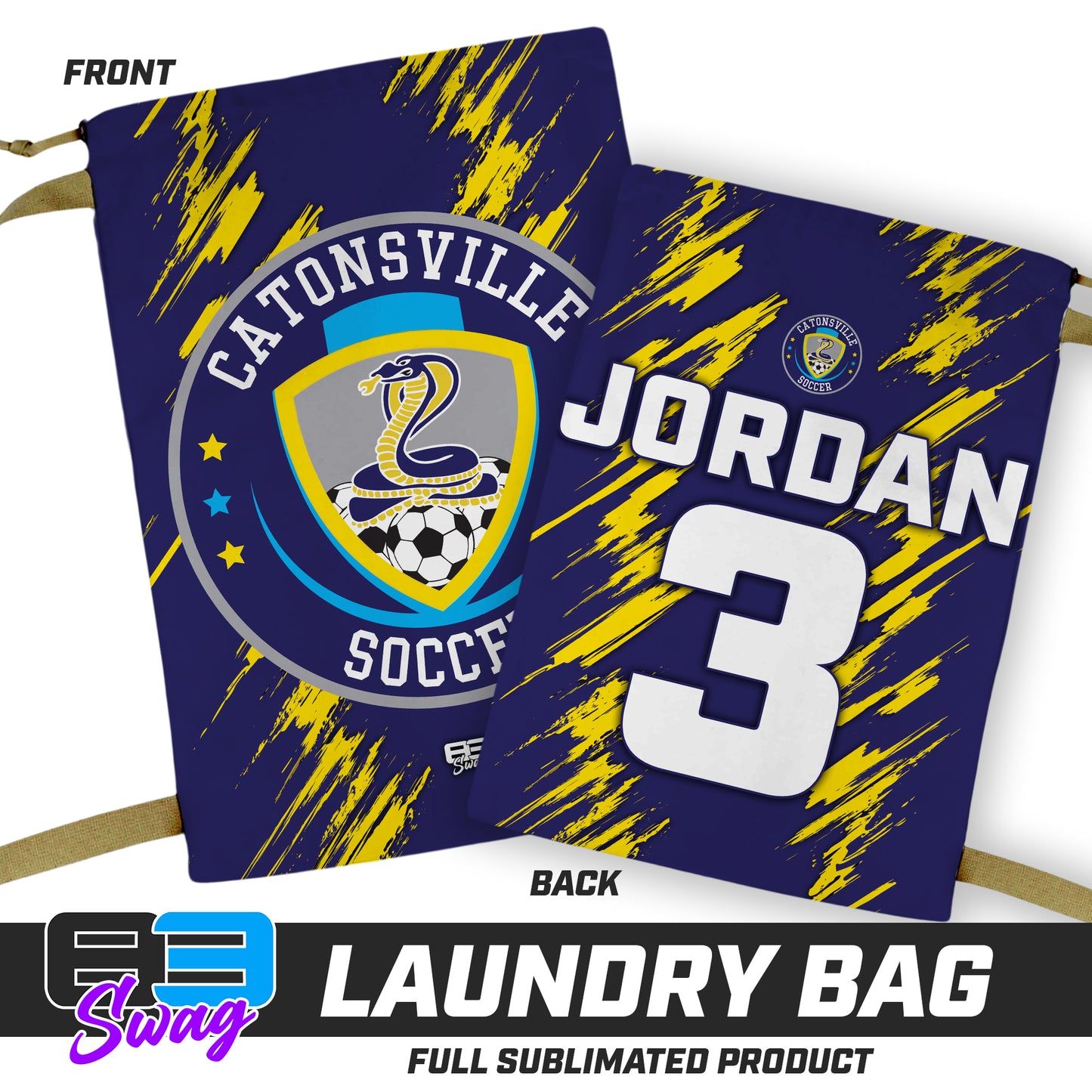 28"x36" Laundry Bag - Catonsville Cobras Soccer