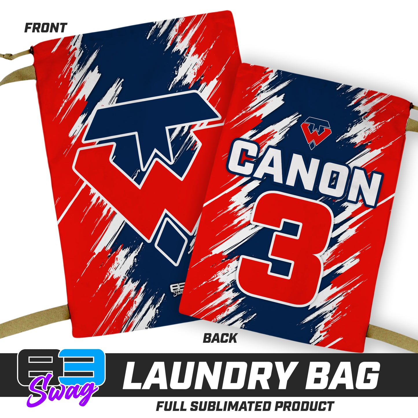 28"x36" Laundry Bag - Tampa Warriors Baseball