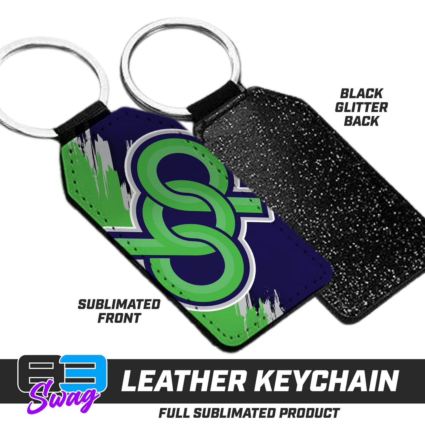 3.15" x 1.65" Leather Keychain - Orlando Baseball Prospects - OBP