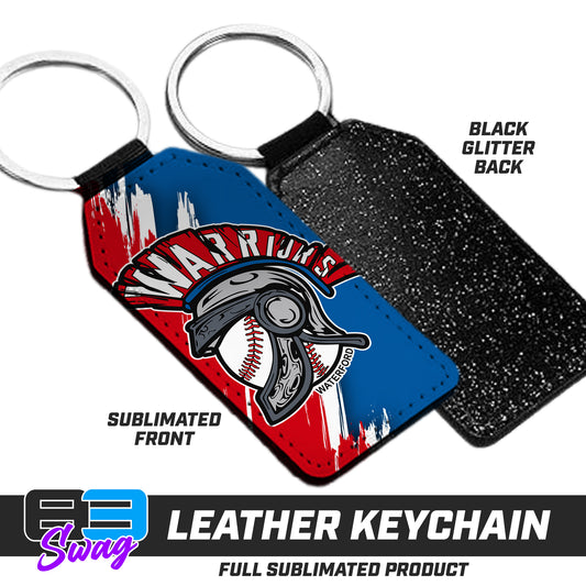 3.15" x 1.65" Leather Keychain - Waterford Warriors - 2024 Fall Edition