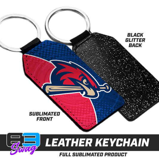 CUSTOM - 3.15" x 1.65" Leather Keychain - MSA Redtails Baseball