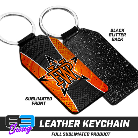 CUSTOM - 3.15" x 1.65" Leather Keychain - Winter Park All-Stars
