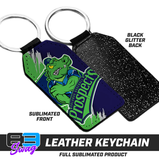 3.15" x 1.65" Leather Keychain - Orlando Baseball Prospects - Swamp Kings