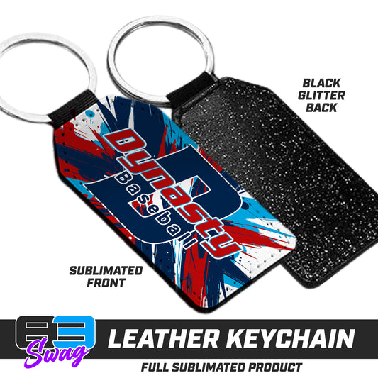 3.15" x 1.65" Leather Keychain - North Florida Dynasty
