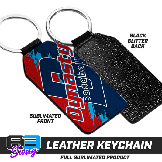 3.15" x 1.65" Leather Keychain - North Florida Dynasty