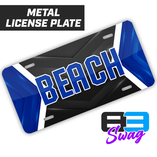 Jax Beach Baseball - JB VERSION - Metal Aluminum License Plate