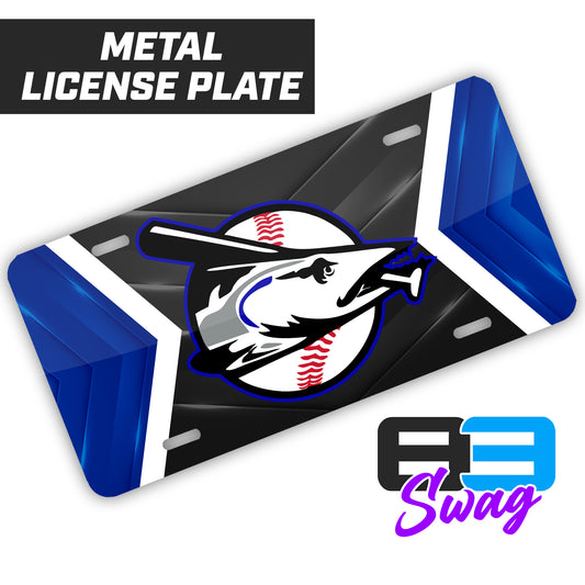 Jax Beach Baseball - CUDA Version - Metal Aluminum License Plate